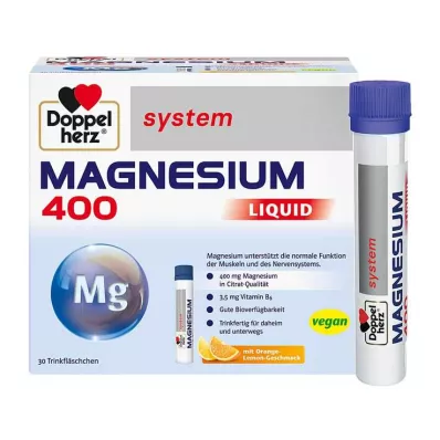 Doppelherz Magnesium 400 Liquid system αμπούλα πόσης, 30 τμχ