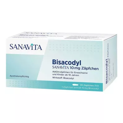 Υπόθετα Bisacodyl Sanavita 10 mg, 30 τεμ