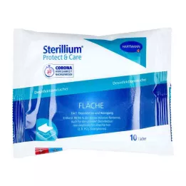 STERILLIUM Μαντηλάκια απολύμανσης επιφανειών Protect & Care, 10 τεμ
