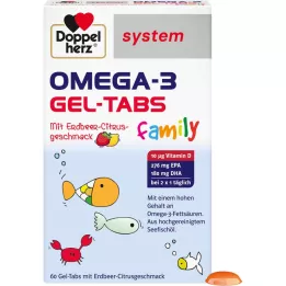 DOPPELHERZ Omega-3 Gel-Tabs family Erdb.Cit.system, 60 τεμάχια