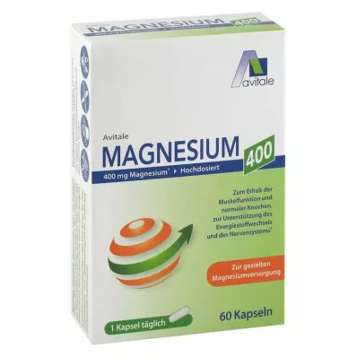 Κάψουλες μαγνησίου 400 mg, 60 τεμ