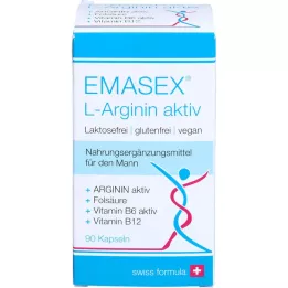 EMASEX L-Αργινίνη ενεργές κάψουλες, 90 κάψουλες