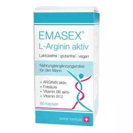 EMASEX L-Αργινίνη ενεργές κάψουλες, 90 κάψουλες