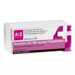 IBUPROFEN AbZ 400 mg οξέα επικαλυμμένα με λεπτό υμένιο δισκία, 50 τεμάχια