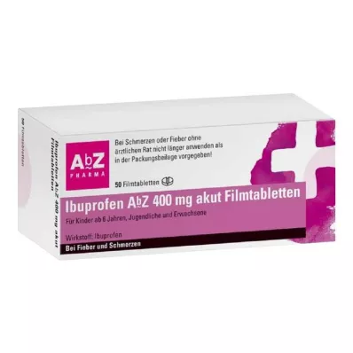 Ibuprofen AbZ 400 mg οξέα επικαλυμμένα με λεπτό υμένιο δισκία, 50 τεμ