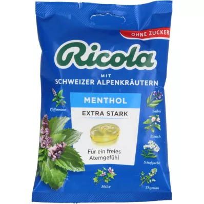 RICOLA o.Z.Beutel Μενθόλη έξτρα ισχυρά γλυκά, 75 g