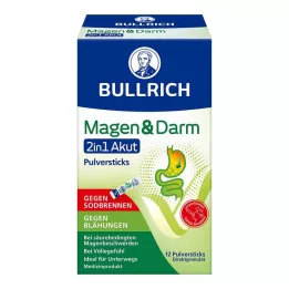 BULLRICH Στομάχι & Έντερο 2σε1 Στικς οξείας σκόνης, 12 τμχ