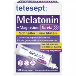 TETESEPT Melatonin+Magnesium Direct Sticks, 20 τεμάχια