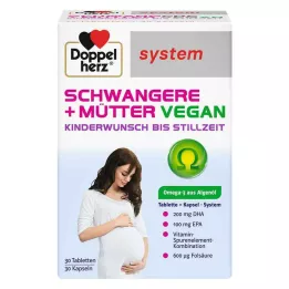 DOPPELHERZ Έγκυες + μητέρες vegan syst. combipack, 60 τμχ