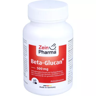 BETA-GLUCAN 500 mg+Βιταμίνη C &amp; Κάψουλες ψευδαργύρου, 60 τεμάχια