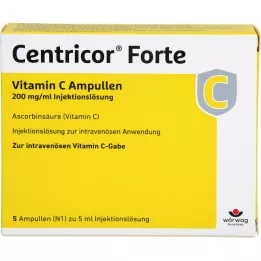 CENTRICOR Forte Vitamin C Amp. 200 mg/ml ενέσιμο διάλυμα, 5X5 ml