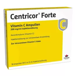 CENTRICOR Forte Vitamin C Amp. 200 mg/ml ενέσιμο διάλυμα, 5X5 ml