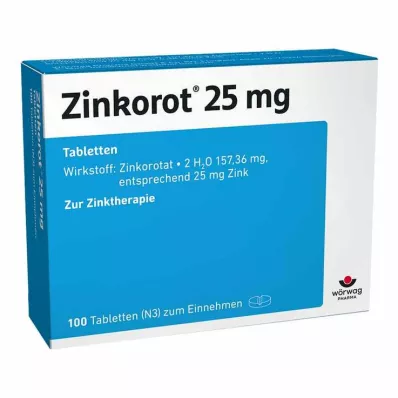 Zinkorot 25 mg δισκία ψευδαργύρου υψηλής δόσης, 100 τεμ
