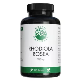 GREEN NATURALS Rhodiola Rosea 500 mg κάψουλες υψηλής δόσης, 120 τεμάχια