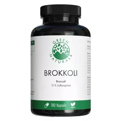 Green Naturals Broccoli + 13% Sulforaphane vegan κάψουλες, 180 τμχ
