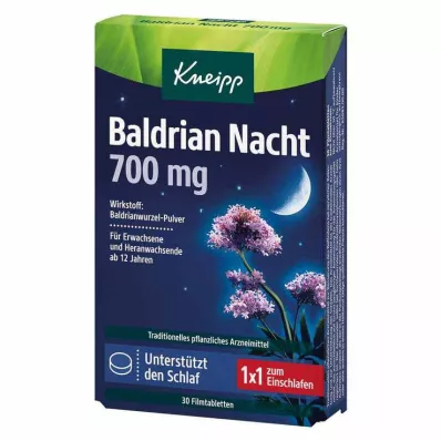 Kneipp Valerian Night 700 mg επικαλυμμένα με λεπτό υμένιο δισκία, 30 τεμ