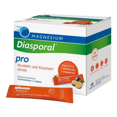 Magnesium Diasporal pro D3 + K2 muscles + bones direct granules, 30 τεμ