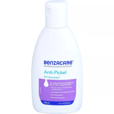 BENZACARE Gel καθαρισμού κατά των σπυριών, 120 ml