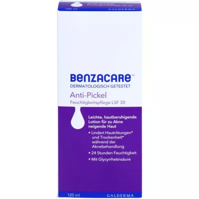 BENZACARE Ενυδατική κρέμα κατά των σπυριών SPF 30, 120 ml