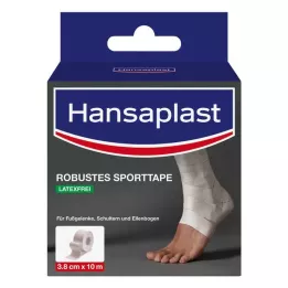 HANSAPLAST Στιβαρή αθλητική ταινία 3,8 cmx10 m λευκή, 1 τεμάχιο