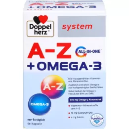 DOPPELHERZ Κάψουλες συστήματος A-Z+Omega-3 all-in-one, 60 τεμάχια