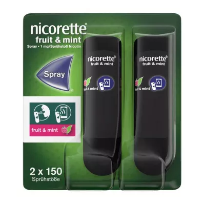 Nicorette Fruit &amp; Mint Spray 1 mg / σπρέι Nfc, 2 τεμ