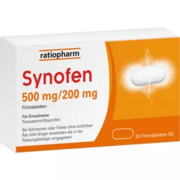 SYNOFEN 500 mg/200 mg επικαλυμμένα με λεπτό υμένιο δισκία, 20 τεμάχια