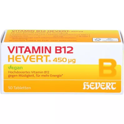 VITAMIN B12 HEVERT δισκία 450 μg, 50 τεμάχια