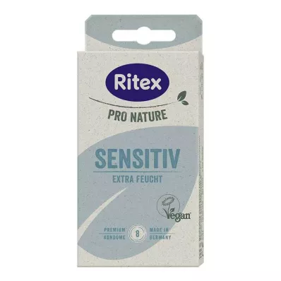 Βίγκαν προφυλακτικά Ritex Pro Nature Sensitive, 8 τεμ