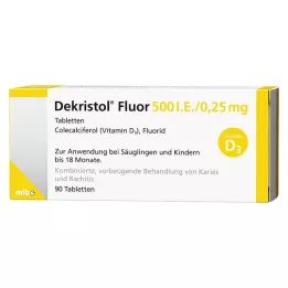 DEKRISTOL Φθόριο 500 I.U./0,25 mg δισκία, 90 τεμάχια