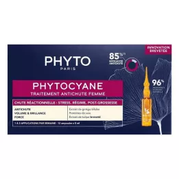 PHYTOCYANE Αντιδραστική θεραπεία τριχόπτωσης για γυναίκες, 12X5 ml