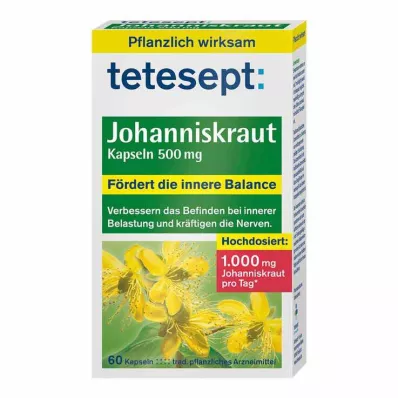 Tetesept St. Johns wort κάψουλες 500 mg, 60 τεμ