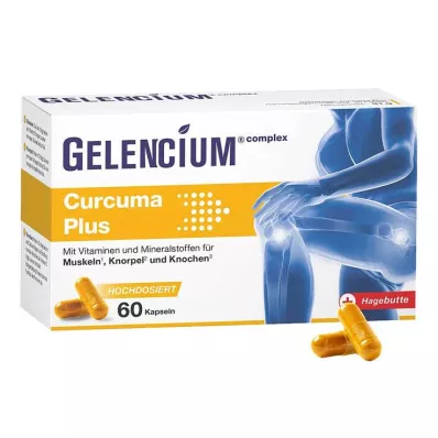 Gelencium Curcuma Plus υψηλής δόσης με κάψουλες βιταμίνης C, 60 τεμάχια