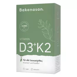 BAKANASAN Κάψουλες βιταμίνης D3+K2, 60 κάψουλες
