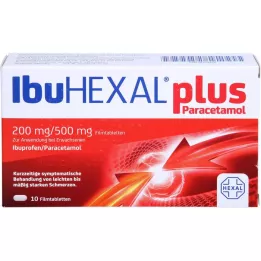 IBUHEXAL συν παρακεταμόλη 200 mg/500 mg επικαλυμμένα με λεπτό υμένιο δισκία, 10 τεμάχια