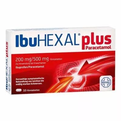 IbuHEXAL plus paracetamol 200 mg/500 mg επικαλυμμένα με λεπτό υμένιο δισκία, 10 τεμ