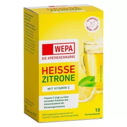 WEPA ζεστό λεμόνι+βιταμίνη C σε σκόνη, 10X10 g
