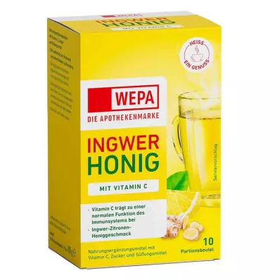 Wepa Ginger + Μέλι + Βιταμίνη C σε σκόνη, 10Χ10 γρ
