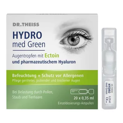 Οφθαλμικές σταγόνες Dr.Theiss Hydro med Green αμπούλες μίας δόσης, 20x0,35 ml