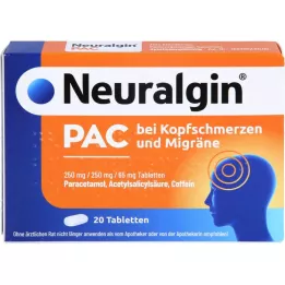 NEURALGIN PAC για ταμπλέτες πονοκεφάλου και ημικρανίας, 20 τεμάχια