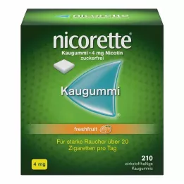 NICORETTE Τσίχλα 4 mg freshfruit, 210 τεμάχια