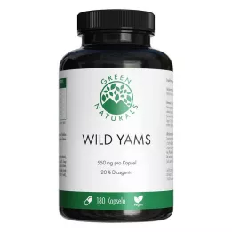 GREEN NATURALS Wild Yam υψηλής δόσης vegan κάψουλες, 180 κάψουλες