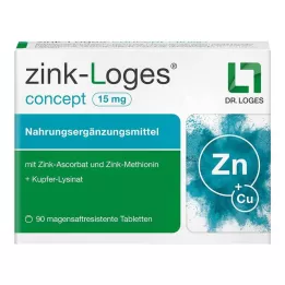 ZINK-LOGES concept 15 mg δισκία με εντερική επικάλυψη, 90 τεμάχια