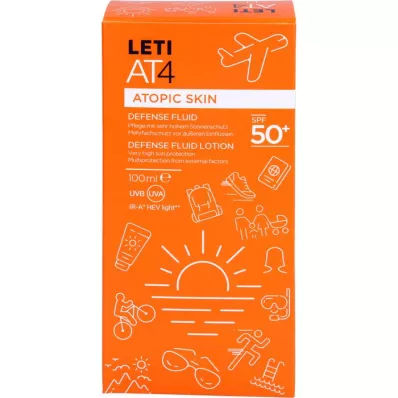 LETI Αμυντικό υγρό AT4 SPF 50+, 100 ml