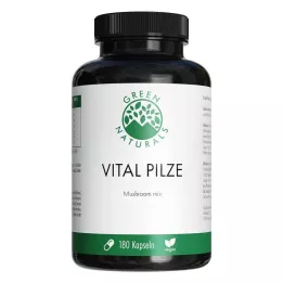 GREEN NATURALS Vital Mushrooms Cordyceps Reishi vegan, 180 τμχ