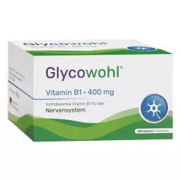 GLYCOWOHL Βιταμίνη Β1 θειαμίνη 400 mg κάψουλες υψηλής δόσης, 200 τεμάχια